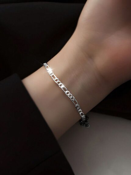 Classic Silver Figaro Chain Bracelet