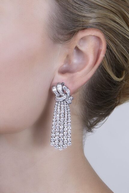 Exclusive Cartier-Inspired Diamond Earrings