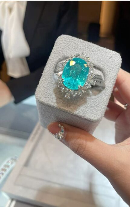 Emerald & Diamond Engagement Ring