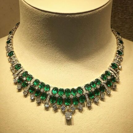 MJ Emerald & Diamond Necklace