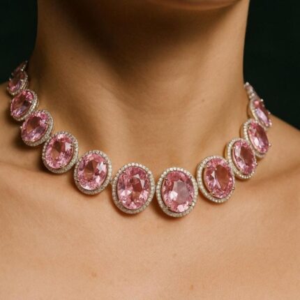 Pink Ruby CZ Necklace