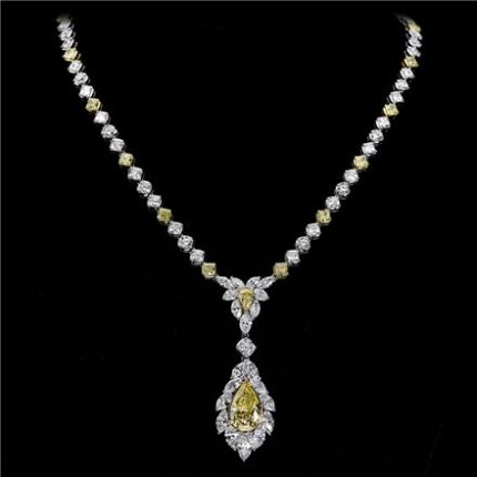 Christopher Designs Yellow Diamond Necklace