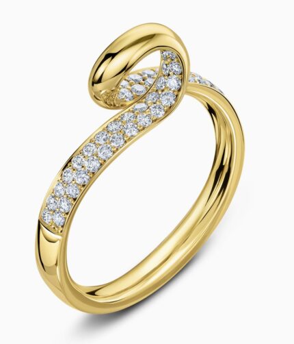 Eterna Twist Diamond Pavé Ring